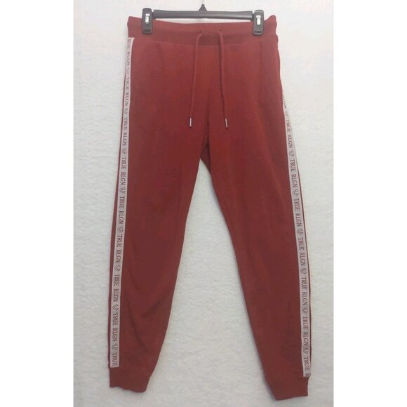 True Religion Track Suit Womens Sz M and S Burgundy Zip Up Retro Streetwear - Picture 3 of 15
